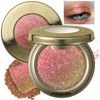 Noerrors Bronze Pink Duochrome Glitter Eyeshadow Palette Holographic Sparkly Golden Pearl Multi-Dimensional Finish Shimmer Eyeshadow Iridescent Pigmented Blendable Smooth Metallic Cream Eye Shadow