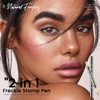 Noerrors Dual Ended Freckle Stamp Makeup Pen 2 In 1 Quick Dry Waterproof Faux Freckles Stain Pencil Natural Lifelike Waterproof Soft Dot Magic Light&Dark Brown Freckle Marker Pen Sunkissed Makeup