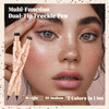 Noerrors 2Pcs Freckle Pen Stamp For Natural Lifelike Faux Freckle Dual-End Precise Pen& Freckles Stamp 2 In 1 Waterproof Fake Freckles Stain Marker For Sunkiss Makeup Light+Medium Brown