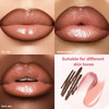 Noerrors 3 In 1 Nude Peach Lip Kit With Beige Liquid Lipstick Hydrating Lip Gloss Liner Trio Matte Velvet Lip Glaze Moisturizing Lip Gloss And Creamy Lip Pencil Set Long Wear Glossy Pale Lip Combo