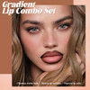 Noerrors 2Pcs Gradient Lip Liner And Lipstick Lip Combo Set For Women Brown Plumping Lip Liner Pencil & Nude Matte Lip Balm Waterproof Long-Lasting Smudge-Proof Velvet Lip Makeup Kit For Beginner