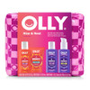 Olly Rest & Rise Body Care Set Day & Night Regimen 2 Body Washes + Body Serum Lotion + Scrub With Vitamin D Retinol Botanicals & Vitamin C Nourishing Hydrating 4 Count