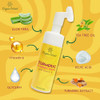 Organic Extract Turmeric Skin Brightening Face Wash 5 Fl Oz / 150Ml Daily Moisturizer Gentle Facial Cleanser For All Skins With Kojic Acid Vitamin E And Aloe Vera