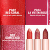 Oulac Moisture Red Lipstick Set 3Pcs - Infinity High Shine Finish Hydrating Vegan Lipstick Infused With Damask Rose Oil For All-Day Comfort Gluten- Pg02+Pg14+D03