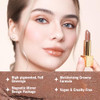 Oulac Lip & Eye Makeup Set 3Pcs Included Metallic Lipstick Lipliner Eyeshadow Lipstick For Women Msl09+Est15+El03