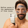 Papatui By Dwayne Johnson Men's Exfoliating Facial Scrub + Under Eye Patch (1 Ct) Bundle Unscented Scrub With Peptides Volcanic Ash Niacinamide & Hyaluronic Acid Reduces Puffiness & Dark Circles