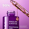 Paula's Choice Clinical 20% Niacinamide Vitamin B3 Concentrated Face Serum Anti-Aging Serum For Face Treatment For Discoloration & Minimizing Large Pores Fragrance- 0.67Oz