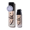 Saie Glowy Super Gel Warmglow Duo - Lightweight Illuminator & Makeup Primer For Glowing Skin - Soft Warm Gold (1 Oz & 0.5 Oz)