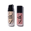 Saie Dewy Glow Duo - Dew Liquid Blush Lady (.40 Oz) Mini Glowy Super Gel Warmglow (.5 Oz) - Radiant Cheek Tint & Illuminating Primer For A Natural Lit-From-Within Finish