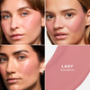 Saie Dewy Glow Duo - Dew Liquid Blush - (.40 Oz Lady) Glossybounce Lip Gloss-Oil Hybrid (.17 Oz Bubble) - Hydrating Vegan Makeup For Radiant Cheeks & Lips
