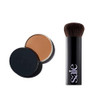 Saie Sun Melt Duo - The Big Brush - Soft Multi-Use Liquid + Cream Makeup Brush With Synthetic Bristles Bundled With Sun Melt Bronzer In Medium Bronze - Buildable Cream Contour Velvet Finish (1 Oz)