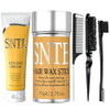 Samnyte Slick Back Hair Brush Hair Wax Stick & Styling Cream Set Hair Accessories For Women Kids Non-Greasy Slick Back Hair Products Hair Styling Products For Different Hair Styles