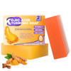 Sesamebaby Turmeric Kojic Acid Soap For Dark Spot Brighten Skin Face And Body Cleanser With Shea Butter Vitamin C Moisturizing Natural Skincare 2Pcs