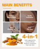 Sesamebaby Turmeric Kojic Acid Soap For Dark Spot Brighten Skin Face And Body Cleanser With Shea Butter Vitamin C Moisturizing Natural Skincare 2Pcs