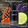 Urban Collection Savvy For Men Eau De Parfum - Sophisticated Male Fragrance Composition Of Bergamot Pepper Lavender Star Anise & Nutmeg - Base Of Peppery & Vanilla - Go-To Daily Scent - Elegant 100Ml Bottle