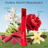 Urban Collection Magic Flower Red For Women - Fruity Floral Fragrance - Top Notes Of Mandarin Orange Sour-Sweet Rhubarb & Black Currant - Bse Scent Of Jasmine Peony & Vanilla - Vegan & Cruelty- Parfume Women