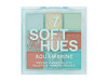 W7 Soft Hues Pressed Pigment Palette Colorway: Aquamarine Tones: Mattes And Duo-Chromes Color: Blues Greens Golds And Nudes Cruelty Makeup For Women
