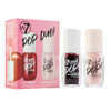W7 Pop Duo Makeup Set - Love Pop Lip & Cheek Tint + Light Pop Liquid Highlighter - Buildable Colour Juicy Tint & Glow