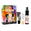 W7 Mini Glow Heroes Set - Travel Size Makeup Minis With Primer Glow Drops & Setting Spray
