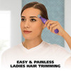 Wahl Pure Confidence Rechargeable Electric Trimmer Shaver & Detailer For Smooth Shaving & Trimming Of The Face Underarm Eyebrows & Bikini Areas Model 9865-100