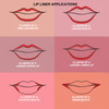 Young Vision 6 Colors Matte Lipstick & Lip Liner Combo Set Matte Lip Makeup Srt - Durable Waterproof Long Wear Cruelty For Girls Women Beginners Teenagers