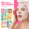 Zealsea Natural Sheet Mask (Pack Of 7) And Turmeric Clay Mask Bundle Set