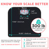 Adamson A21 Analog Scales For Body Weight - Up To 300 Lb - New - Anti-Skid Rubber Surface - Large Numbers - Analog Bathroom Scale - Affordable - Durable With 20-Year Assurance - Full Black