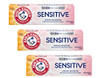 Arm & Hammer Sensitive Teeth And Gums Toothpaste Refreshing Mint Flavor 4.5 Ounce (Pack Of 3)