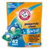Arm & Hammer Clean Burst 5-In-1 Laundry Detergent Power Paks High Efficieny (He) 42 Count