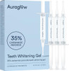 Auraglow 35 Teeth Whitening Gel For Trays Retainers & Aligners Dentist Strength Carbamide Peroxide Whitener 30 Treatments 3 Syringes (5Ml)
