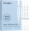 Auraglow 44 Teeth Whitening Gel For Trays Retainers & Aligners Dentist Strength Carbamide Peroxide Whitener 30 Treatments 3 Syringes (5Ml)