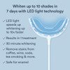 Auraglow Wired Led Teeth Whitening Kit & 35 Carbamide Peroxide Teeth Whitening Gel Refill Pack 42 Whitening Treatments Whiten Up To 10 Shades