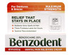 Benzodent Dental Pain Relieving Cream Benzocaine 20 For Dentures & Braces 0.25 Oz (Pack Of 3)
