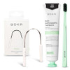 Boka Fluoride Free Toothpaste - Nano Hydroxyapatite - Ela Mint 4Oz Classic Manual Toothbrush Mint And Tongue Scraper For Adults & Kids With Case