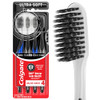 Colgate Gum Health Charcoal Toothbrush With Ultra Soft Floss Tip Bristles Extra Soft For Sensitive Gums And Teeth 4 Pack