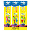 Crest Oral-B Kids Soft Toothbrush Featuring Sesame Street (Three 2 Packs) For Ages 2 (Characters May Vary)
