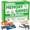 Dreamorie Animal Matching Memory Games For Dementia Patients Alzheimers Activities Kit W/ 36 Realistic Animal Figures & 54 Cards Fun Brain Training Product & Meaningful For Seniors And Elderly