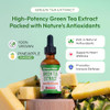 Drops Of Nature Green Tea Extract Liquid Drops (Pineapple 60Ml) & Magnesium Glycinate With Vitamin K2 D3 Drops (Mixed Berry 60 Ml) Vegan Gluten-Free Antioxidant & Daily Mineral Wellness Support