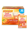 Emergen-C 1000Mg Vitamin C Powder For Daily Immune Support Caffeine Free Vitamin C Supplements With Zinc And Manganese B Vitamins And Electrolytes Super Orange Flavor - 90 Count/3 Month Supply
