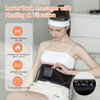 Emicool Lower Back Massager Belt With Four Modes Heating & Massage & Red Light Ergonomic Support Massage Belt With Timer Portable Cordless Heating Pad For Back Relieve Pain Battery-Powered