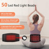 Emicool Lower Back Massager Belt With Four Modes Heating & Massage & Red Light Ergonomic Support Massage Belt With Timer Portable Cordless Heating Pad For Back Relieve Pain Battery-Powered
