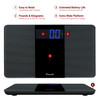 Escali Extra Wide Digital Bathroom Scale For Body Weight With Wide Platform For Natural Stance And Stability High Capacity Of 400 Lb Batteries Included