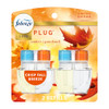 Febreze Plug In Air Freshener Odor-Fighting Scented Oil Refill Air Fresheners For Home And Bathroom And Kitchen Long Lasting For Strong Odors Crisp Fall Breeze Scent 0.87Oz Refills 2 Count
