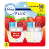 Febreze Odor-Fighting Fade Defy Plug Air Freshener Refill Berry & Bramble (2) .87 Fl. Oz. Oil Refill
