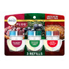 Febreze Plug In Air Freshener Odor-Fighting Scented Oil Refill Holiday Mix 3 Refills Clear