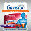 Gaviscon Max Berry- Long-Lasting Acid Reflux And Heartburn Relief 18 Count