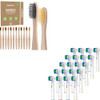 Replacement Toothbrush Heads And Genkent 12 Counts Bamboo Toothbrushes