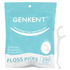 Genkent Floss Picks 200 Count Dental Floss Sticks Tooth Picks Flossers Teeth Cleaning Tools With Toothpicks