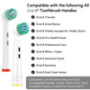 Genkent 8 Pack Replacement Toothbrush Heads Compatible With Oral B Braun Pro 1000/500/1500/3000/5000/6000 Cross Action Head