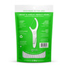 Grin Clean Flosspyx Floss Picks 75 Count Dental Flossers Minty Flavor Recycled Plastic Super Strong Fine Floss Tight Teeth Premium Longer Floss Head Includes Safe Fold-Back Tooth Pick